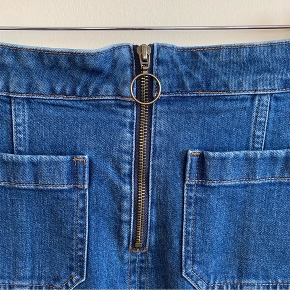 Madewell Denim Zip Front Mini Jean Skirt - Picture 5 of 8